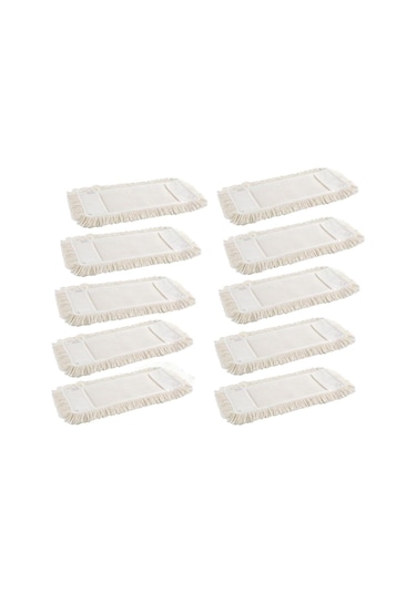 Omniclean 60 Cm Nemli Mop Yedek Bezi Beyaz 10 Adet Beyaz