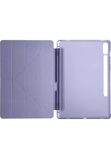 Galaxy Tab S10 Fe Plus 13.1 İnç Kılıf Yumuşak Kalem Bölmeli Trifolding + Kalem X620