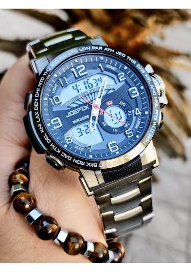 Joefox JOE-001-A Digital & Analog Erkek Kol Saati