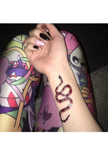 Geçici Dövme 3d Renkli Yılan Zehirli Snake Gerçekçi Tattoo Kol Bilek Omuz Dövmesi