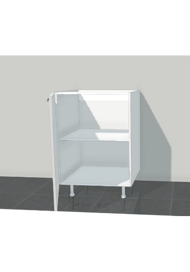 60 Cm Tek Kapak Mutfak Alt Dolabı