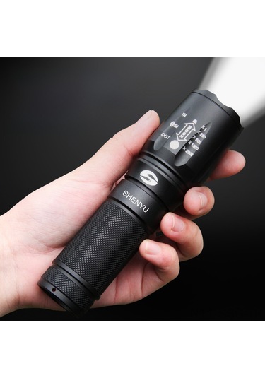 Springsun Alüminyum Dayanıklı Led El Feneri - 20w 2500mah 26650 Li-poly Pil, 200-500m Uzak Ateş, Taşınabilir Ev Ve Outdoor Kullanıma Uygun