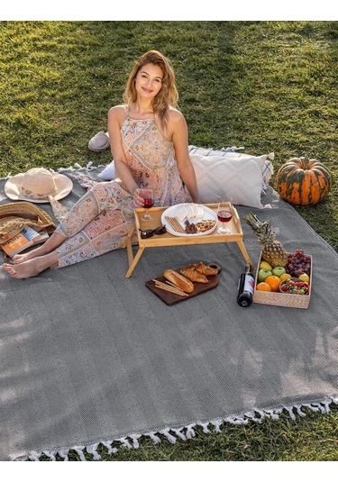 Battaniye Pamuk Miren 180x200 Cm Siyah