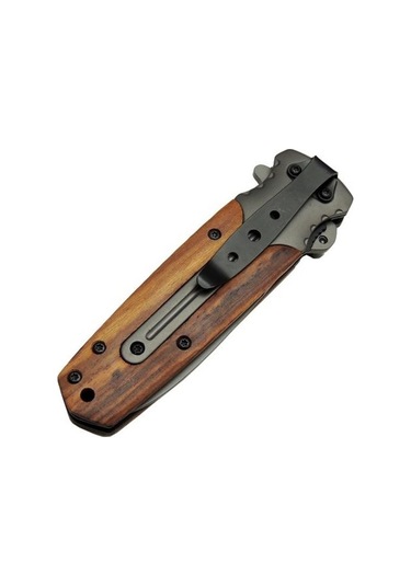 Kişiye Özel Gerber Serisi Avcı Tip Kamp Çakısı 21 cm - Ahşap Sap Çok Renkli