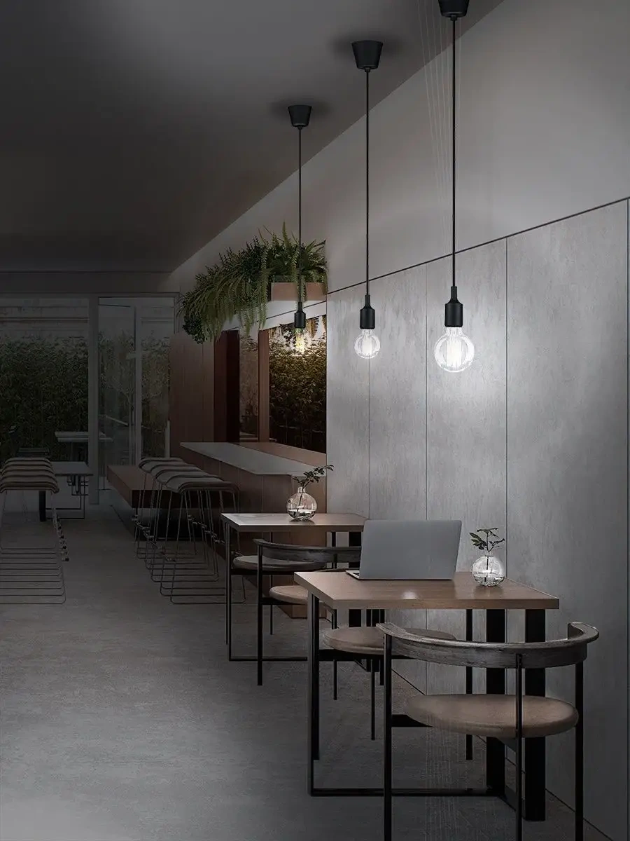 Rexant E27 Askılı Silikon Ampul, Siyah, 1 M 11664191