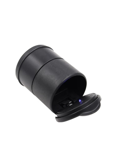 Araç - Ofis Küllük Kapaklı Model Işıklı Küllük Plastik 7x9cm