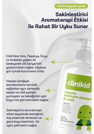 Clinikid Yenidoğan Şampuan & Duş Jeli