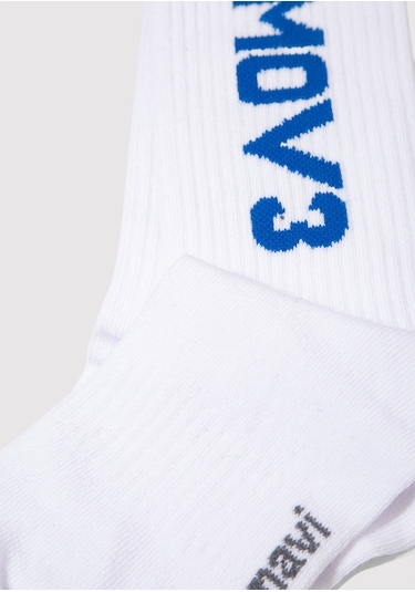 Mavi - Mov3 Beyaz Soket Çorap 0911969-620 Beyaz