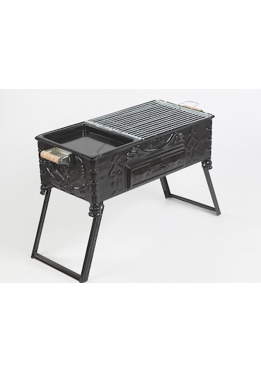 Cemre C16 Tavalı Izgaralı Ayaklı Mangal 33 x 70 CM