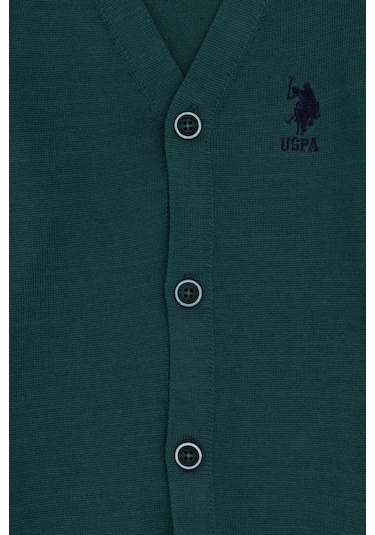 U.s. Polo Assn. Erkek Çocuk Koyu Yeşil Hırka Triko 50295571-vr079 Koyu Yeşil