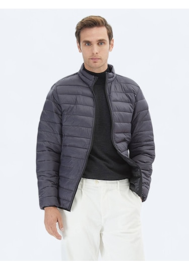 Koyu Gri Dokuma Mont Koyu Gri