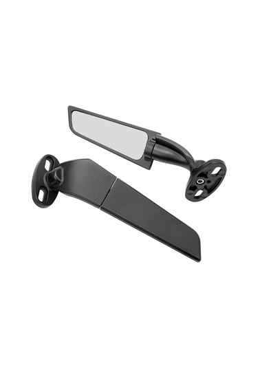 Reedark Yamaha R1/r3/r6/r15/r25/v2/v3 İçin Alüminyum Spor Stili 360 Derece Döner Aerodinamik Kanatlı Motor Görünümlü Ayna Diğer