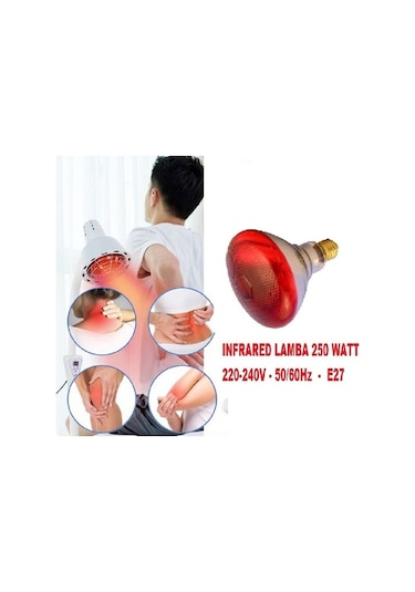 Tnyvet 250W Kırmızı Işık Kızılötesi Isı Lambası