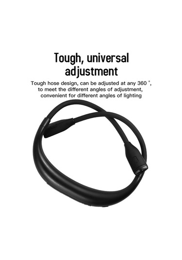 Ebitda Boyun Okuma Işığı Led, Gece Koşu Işığı, Şarj Edilebilir, Su Geçirmez, Siyah Siyah