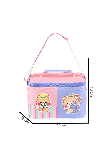 Muggle 3 Bölmeli Funny Okul Sırt Çanta Seti Çanta+beslenme Çantası+kalemlik Lila