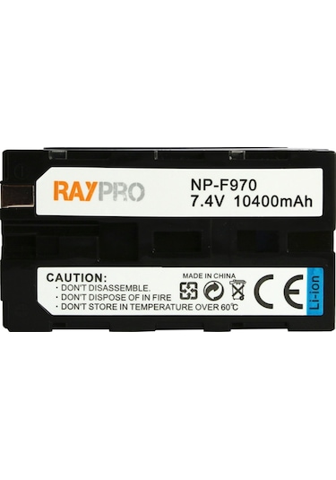 Sony Kameralar Ve Led Işıklar Için Np F970 Batarya Pil