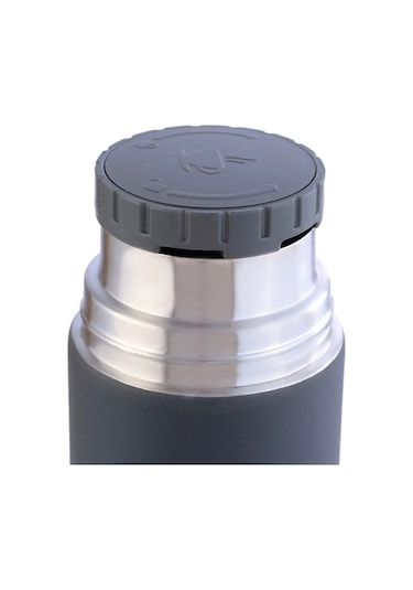 304 Paslanmaz Çelik 3 Bardaklı Termos Seti Çay Kahve Piknik Kamp Gri Gri