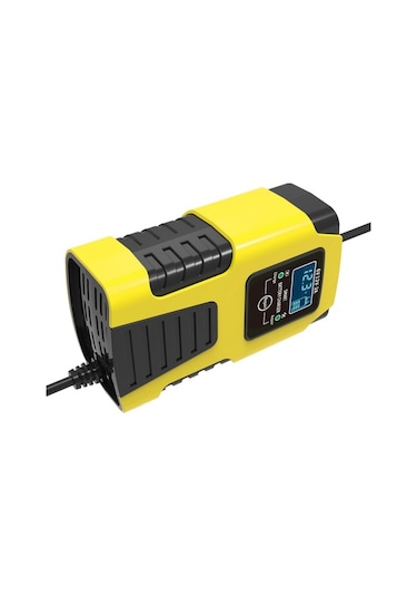 Pazly 6v 12v Akıllı Şarj Cihazı - 3 Aşamalı Hızlı Şarj, Lcd Ekran, Çoklu Koruma, Agm/gel/su Dolu Akü