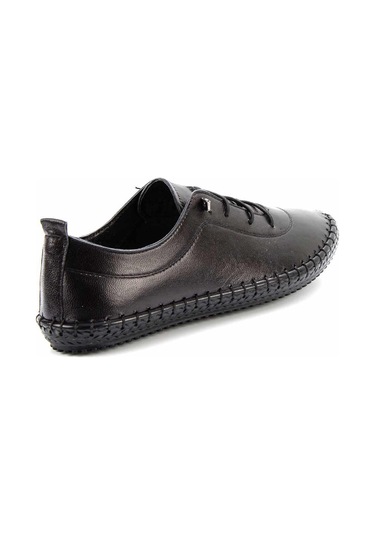 Siyah Hakiki Deri Kadın Casual Ayakkabı K01272000403 Siyah