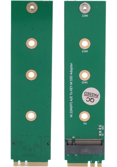 Yuntech01 M.2 A/e Anahtarından M Anahtarına Nvme Ssd Dönüştürücü - 2230/2242/2260/2280 Ssd'leri İçin Uyumlu Adaptör Kartı