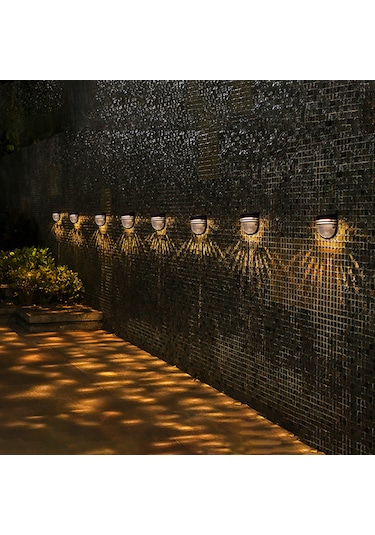 Neevoyu Siyah Abs Güneş Enerjili Bahçe Lambası - Ip54 Su Geçirmez, Akıllı Işık Kontrolü, 6-12 Saat Süre, Islak Işık 2800-3200k, Çit Bahçe Dekorasyonu Yh0613 Siyah