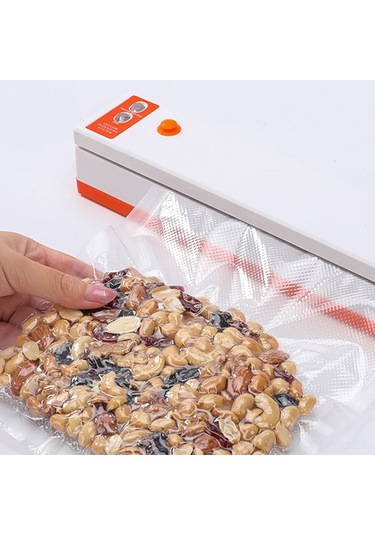 Ximistore9 Kuru Ve Nemli Gıdalar İçin Taşınabilir Otomatik Vakum Paketleme Makinesi, 20 Adet Poşet Hediye Eu Fiş