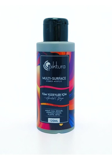 Piktura Akrilik Multisurface Boya 120ml Gümüş Gri