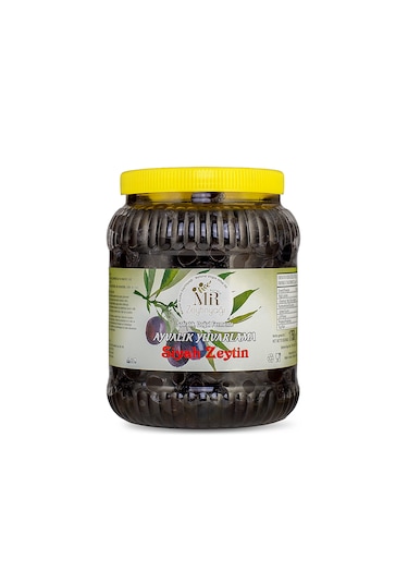 Sofralık Doğal Fermente Siyah Zeytin 1600 G