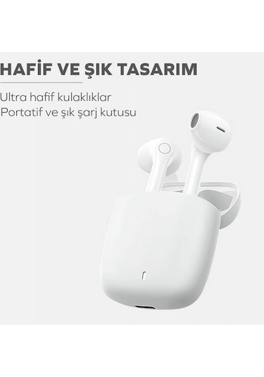 Woyax By Deji Curvy Bluetooth 5.3 HD Mikrofonlu Ultra Hafif HiFi Ses Kulak İçi Kulaklık