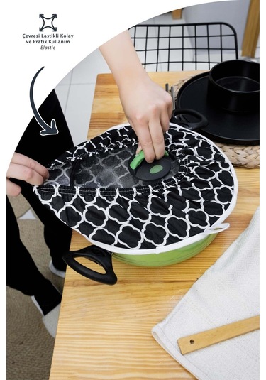 Morlay Önlük + Fırın Eldiveni + 2 Adet Tutacak + Poşetlik + Demlematik Mutfak Seti 6'lı