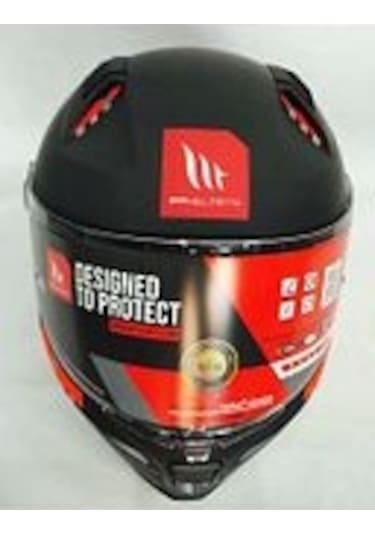 Mt Kask Revenge 2 Solid A1 Matt Black Şeffaf Vizörlü Mat Siyah Mat Siyah