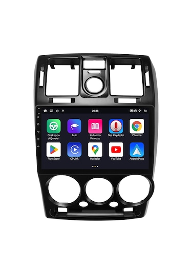 Hyundai Getz Android Multimedya Sistemi 2004-2011 4gb Ram, 64gb Hafıza, Bluetooth, Carplay & Android Auto Kamera  9"