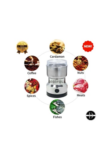 Elektrikli Paslanmaz Çelik Kahve Baharat Pirinç Öğütücü 150w Çok Renkli