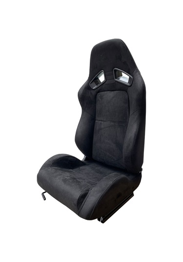 Spor Koltuk Alcantara Siyah Süet 1 Takım 2 Adet