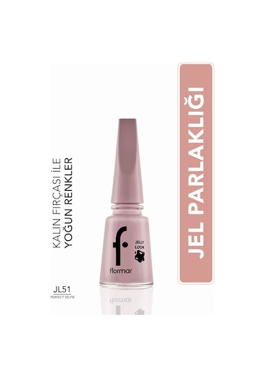 Flormar Jelly Look Jel Tırnak Efektli Parlak Oje JL51 Perfect Selfie