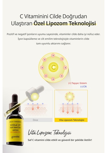 Goodal Green Tangerine Vita C 27 Dark Spot Care Ampoule