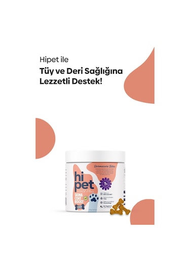 HiPet Deri ve Tüy Güçlendirici Çiğnenebilir Tablet