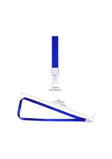 Bigpoint Klipsli Yaka İpi Açık Mavi 50'li Paket