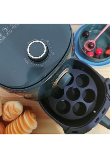 7 Gözlü Silikon Çok Amaçlı Airfryer Muffin Cupcake Kek Ve Çörek Pişirme Kalıbı Çok Renkli