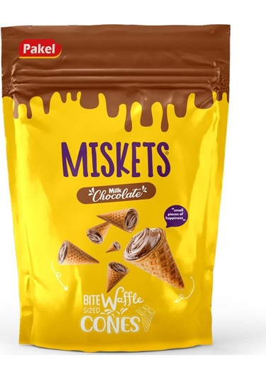 Sütlü Çikolata Dolgulu Mini Kornet 120 Gr