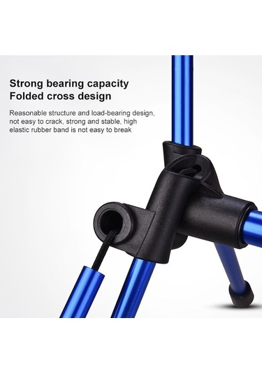 Ambition Açık Katlanabilir Sandalye Balıkçılık Arkalık Sandalye Mavi