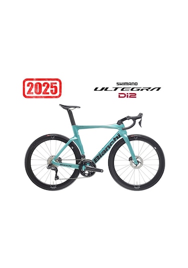 Bianchi Oltre Comp 2025 Ultegra Dı2 12v-velomann C55 Metalik Celeste/zn 55cm Celeste - Siyah