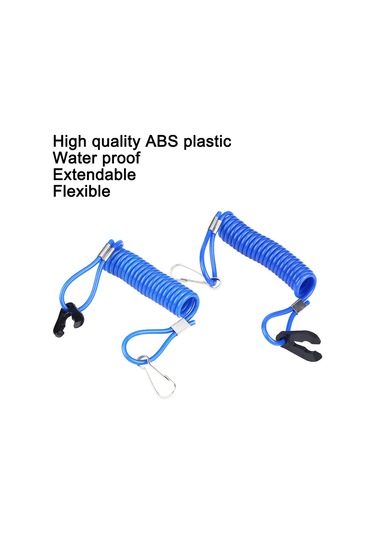 Xiyyadms Yamaha Dış Motor Acil Durdurma Kablosu - Mavi Abs Plastik, Su Geçirmez, Esnek Ve Kolay Kurulum Diğer