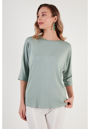 Lela Bisiklet Yaka Truvakar Kol Bayan Bluz 5861416Y Çağla