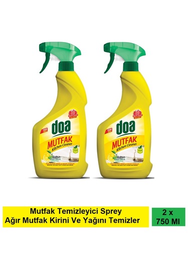 Doa Mutfak Temizleyici Limon 750 Ml Vegan X 2 Adet 2'li Set