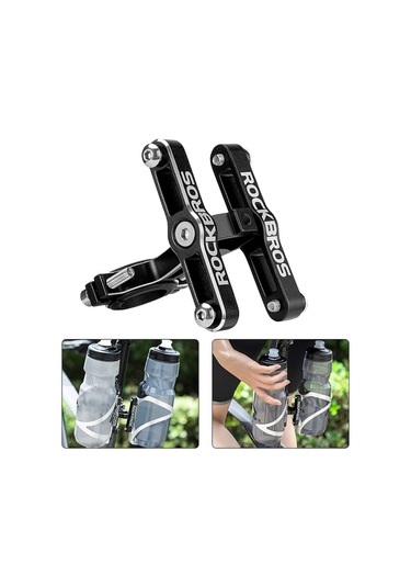 Rockbros Ks-415 Alüminyum Alaşımlı Mtb Yol Bisikleti Şişe Montaj Adaptörü Çift Taraflı Su Şişesi Kafesi Tutucu Adaptörü
