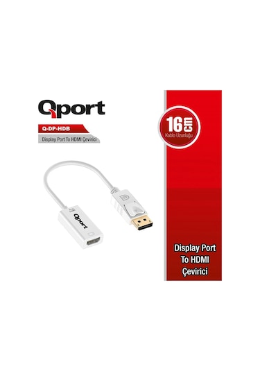 Qport Dısplay To Hdmı Çevirici Q-dp-hdb