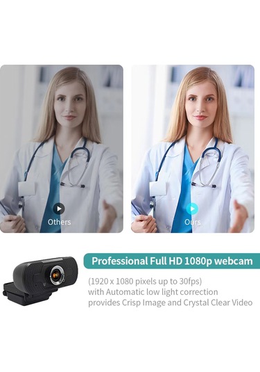 Sones Hd-f18 1080p Çok İşlevli Hd Kameralı Web Kamerası Mikrofonlu