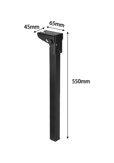 Suntek 4 Parça Katlanır Masa Ayakları Cafe Oturma Odası 550mm