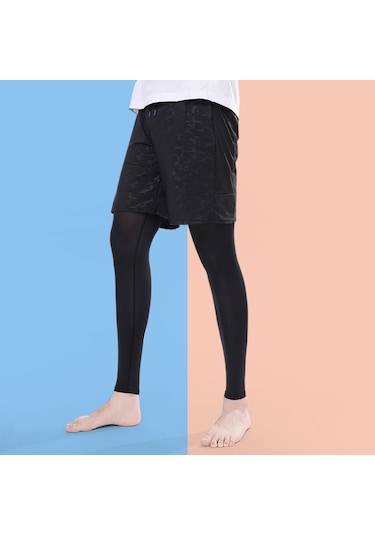 Butu 1 Çift Nefes Alabilir Yaz Spor Bacak Güneş Koruması Kaymaz Diz Kollu Kapakları